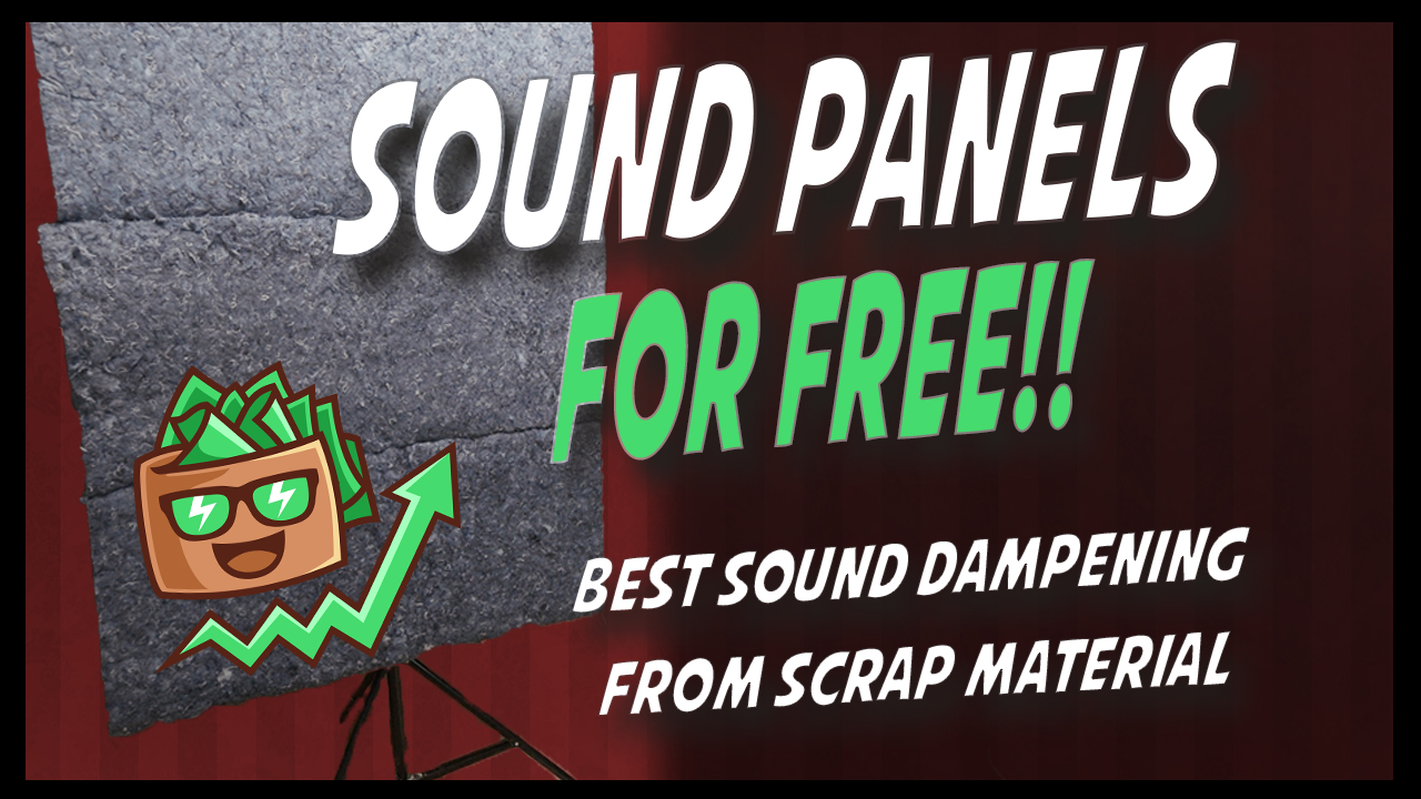 Make Sound Dampening Panels for FREE!! Using Freshly Insulation Packs to Reduce Audio Reverb!